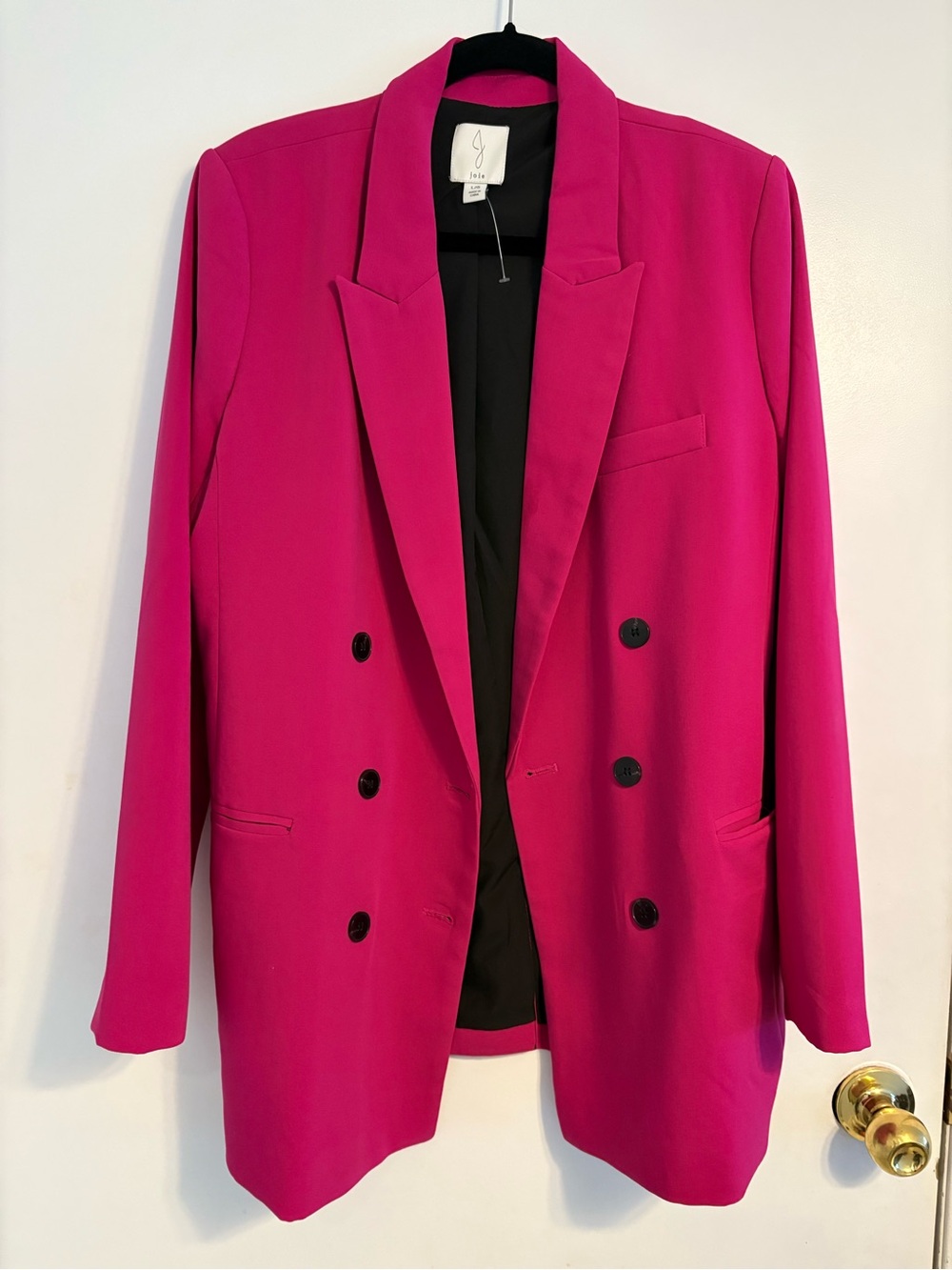 Joie Fuchsia Double-Breasted Women's Blazer